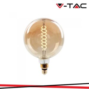 Lampada LED E27 8w Globo G200 Vintage Ambra 1800k Dimmerabile
